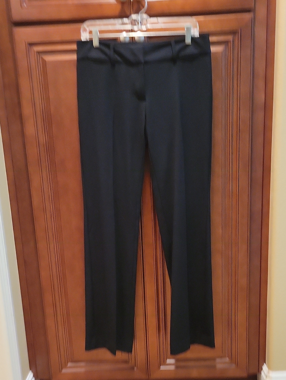 LOFT Classic Black Straight-Leg Dress Trousers